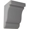Ekena Millwork 5 1/4"W x 5"D x 7 1/2"H Bedford Wood Vintage Decor Bracket, Pebble Grey BKTWD05X05X08BEPG - alternate 1